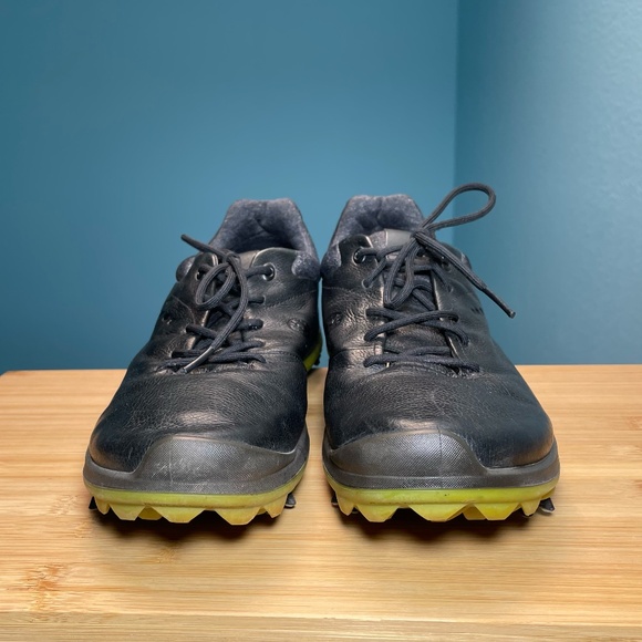 ECCO Mens BIOM Hybrid Yak Leather GORE-TEX Golf Shoes Black 42 8 8.5 Extra Width - Picture 8 of 14